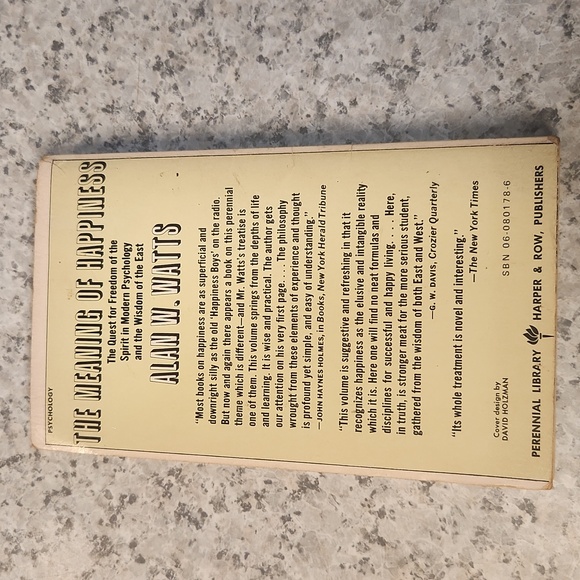 The Meaning of Happiness Vintage Paperback Alan W. Watts Philosophy Book - Picture 4 of 5